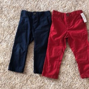 Old navy 2T navy and red pants